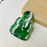 A-Grade Natural Imperial Green Jadeite Goddess of Mercy Pendant No.171819