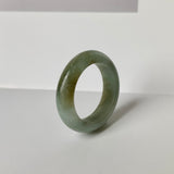 17.6mm A-Grade Natural Jadeite Abacus Ring Band No.161803