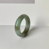 17.6mm A-Grade Natural Jadeite Abacus Ring Band No.161803