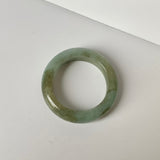 17.6mm A-Grade Natural Jadeite Abacus Ring Band No.161803