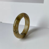 18.7mm A-Grade Natural Jadeite Abacus Ring Band No: 161752