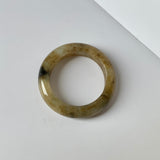 18.7mm A-Grade Natural Jadeite Abacus Ring Band No: 161752