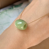 A-Grade Natural Moss on Snow Jadeite Barrel Pendant No.171778