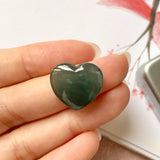 13.65 cts A-Grade Natural Bluish Green Jadeite Heart Shape No.172027