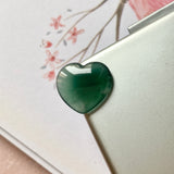 3.75 cts A-Grade Natural Bluish Green Jadeite Heart Shape No.172028