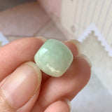 A-Grade Natural Moss on Snow Jadeite Barrel Pendant No.171782