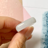 17.9mm A-Grade Natural Lilac Jadeite Saddle Loaf Ring Band No.162304