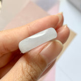 17.9mm A-Grade Natural Lilac Jadeite Saddle Loaf Ring Band No.162304