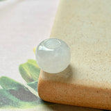 A-Grade Natural White Jadeite Barrel Pendant No.171658