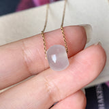 SOLD OUT - Icy A-Grade Natural Jadeite Barrel Pendant No.171661