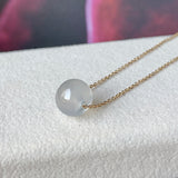 SOLD OUT - Icy A-Grade Natural Jadeite Barrel Pendant No.171661