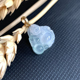 SOLD OUT: Icy A-Grade Natural Jadeite Buddha Pendant No.171244