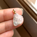 SOLD OUT: Icy A-Grade Natural Jadeite Buddha Pendant No.171244