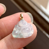 SOLD OUT: Icy A-Grade Natural Jadeite Buddha Pendant No.171244