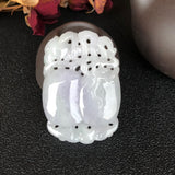 A-Grade Type A Natural Lavender Jadeite Jade Peach Pendant No.170479