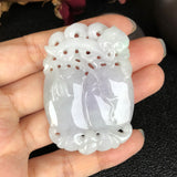 A-Grade Type A Natural Lavender Jadeite Jade Peach Pendant No.170479