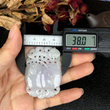 A-Grade Type A Natural Lavender Jadeite Jade Peach Pendant No.170479