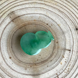 Icy A-Grade Type A Natural Green Jadeite Jade Calabash Piece No.170186