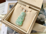 A-Grade Natural Moss on Snow Jadeite Goddess of Mercy Pendant No.171140