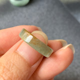 16.2mm A-Grade Natural Earthy Tone Jadeite Ring Band No.220583