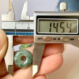 A-Grade Natural Floral Jadeite Bagel Piece No.220236