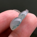 Icy A-Grade Type A Natural Floral Jadeite Jade Calabash Pendant No.170482