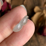 Icy A-Grade Type A Natural Floral Jadeite Jade Calabash Piece No.170486