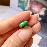A-Grade Imperial Green Jadeite Bagel Piece No.172036