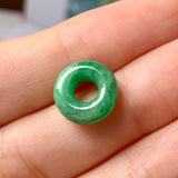 A-Grade Imperial Green Jadeite Bagel Piece No.172036