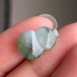 Icy A-Grade Type A Natural Jadeite Jade Calabash Piece No.170488