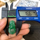 A-Grade Natural Jadeite Bat And Money Pendant No.170812