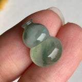 Icy A-Grade Type A Natural Jadeite Jade Calabash Piece No.170488