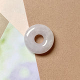 A-Grade Light Lavender Jadeite Bagel Piece No.172043