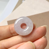 A-Grade Light Lavender Jadeite Bagel Piece No.172043