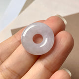 A-Grade Light Lavender Jadeite Bagel Piece No.172043