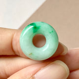 A-Grade Moss On Snow Jadeite Bagel Piece No.172044