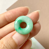 SOLD OUT: A-Grade Moss On Snow Jadeite Bagel Piece No.172045