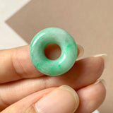 SOLD OUT: A-Grade Moss On Snow Jadeite Bagel Piece No.172045