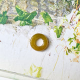 A-Grade Brownish Yellow Jadeite Bagel Piece No.172046