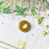 A-Grade Brownish Yellow Jadeite Bagel Piece No.172046