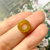 A-Grade Brownish Yellow Jadeite Bagel Piece No.172046