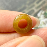 A-Grade Brownish Yellow Jadeite Bagel Piece No.172046