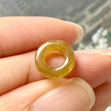 A-Grade Brownish Yellow Jadeite Bagel Piece No.172046