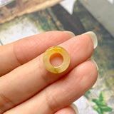A-Grade Yellow Jadeite Bagel Piece No.172047
