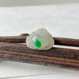 SOLD OUT - A-Grade Natural Moss on Snow Jadeite Buddha Pendant No.171148