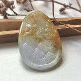 A-Grade Natural Jadeite Pendant With Carvings No.220188