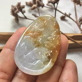 A-Grade Natural Jadeite Pendant With Carvings No.220188