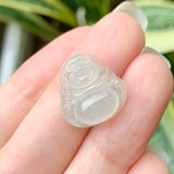 Icy A-Grade Natural Jadeite Buddha Pendant No.171150