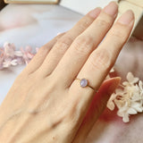 SOLD OUT: 17.4mm A-Grade Natural Lavender Jadeite MINI.malist Ring No.162196