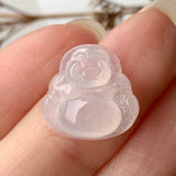 Icy A-Grade Natural Jadeite Buddha Pendant No.171438